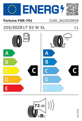 FSR-701 | 205/50/ZR17 W (93)